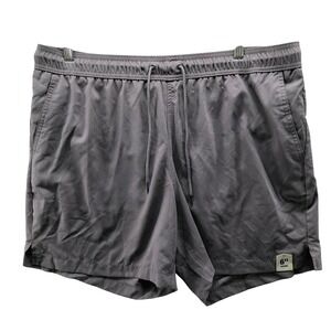 NWT George Above The Knee Swim Shorts Mens XL Gray Mesh Lined Swim Trunks 6''